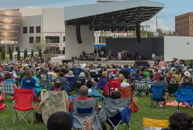 Levitt Pavilion Dayton, free outdoor concerts on an open lawn