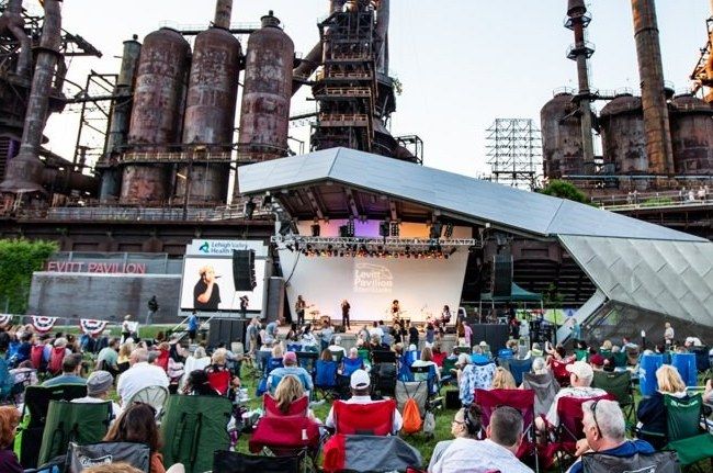 Levitt Pavilion SteelStacks, free outdoor concerts on an open lawn